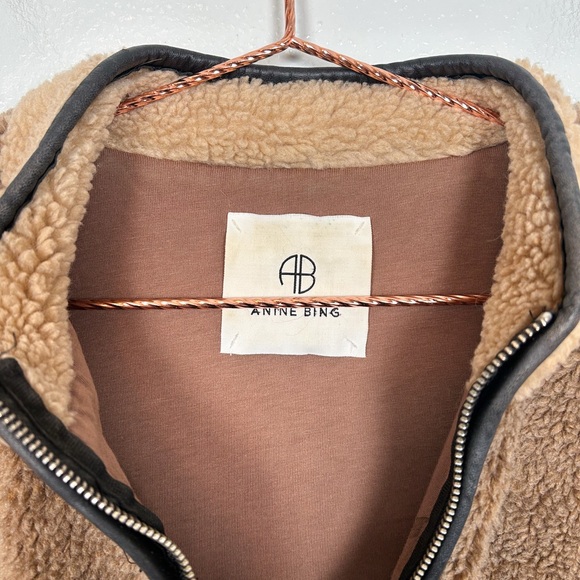 Anine Bing Royce Half Zip Teddy Pullover - Picture 6 of 9